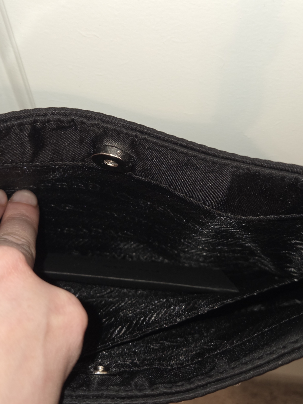 Black Crystal-Embellished Shoulder Bag - Picture 4 of 11